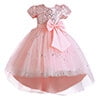 Phenas Flower Girl Lace Bridesmaid Dress High-Low Kids Wedding Party Birthday Sequin Tulle Dresses