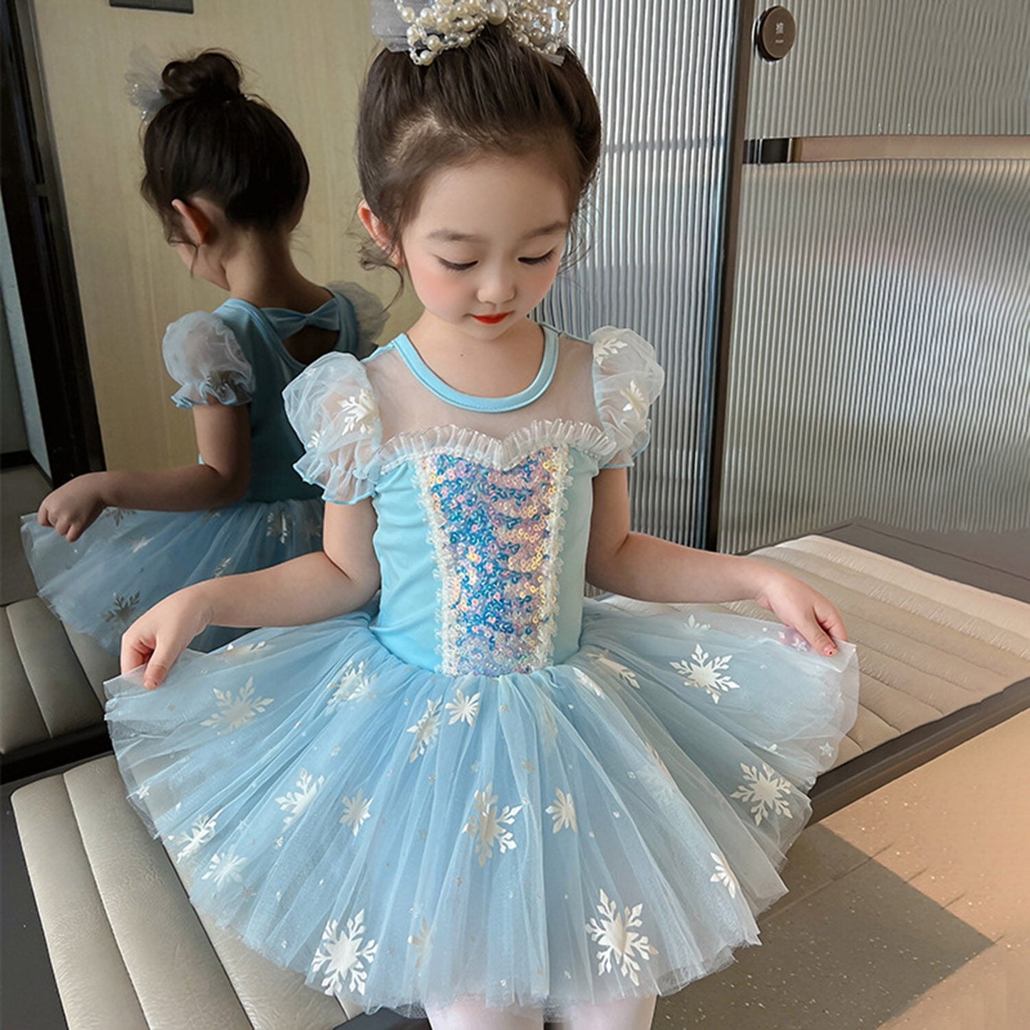 Phenas Ballet Leotards Tutu Dress for Toddler Girls Ballerina Outfits Dance Costume Dancewear with Tulle Skirt