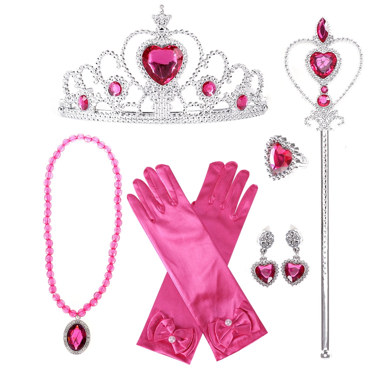 KAWELL Halloween Princess Anna Costume Girls Dress With Cape Birthday Cosplay Dress Up With Accessories