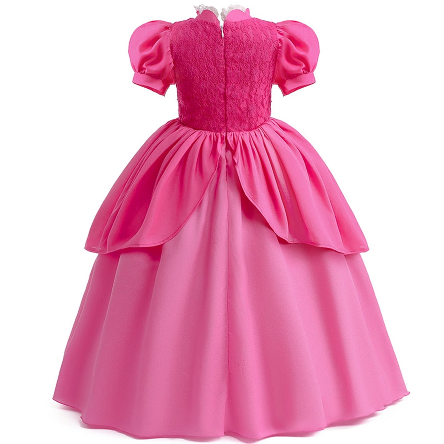 KAWELL Princess Pink Peach Costume for Girls Halloween Cosplay Dress Up 5-6 Years
