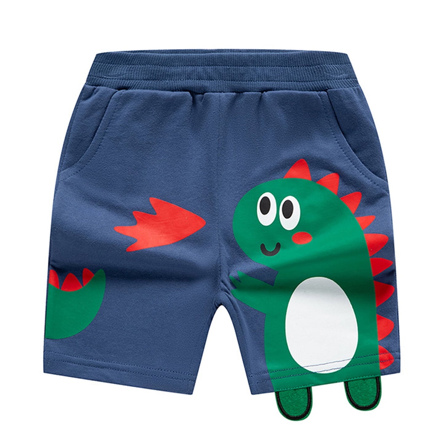 3 Pack Toddler Boys Shorts, Active Jogger Shorts for Boys Summer Cotton Pull-On Casual Knit Shorts with Pockets