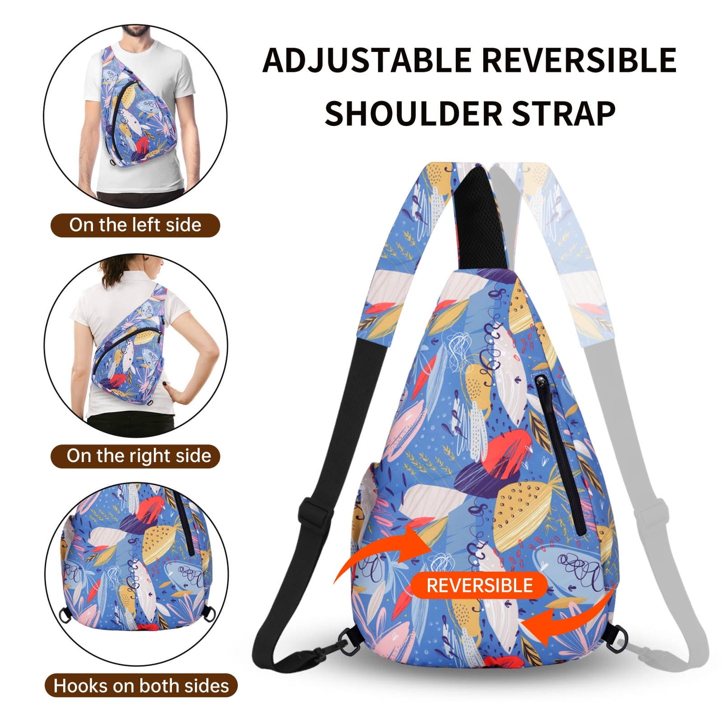 KAWELL Sling Backpack - Unisex Messenger Bag Crossbody Backpack Travel Multipurpose Daypacks for Men Women Lady