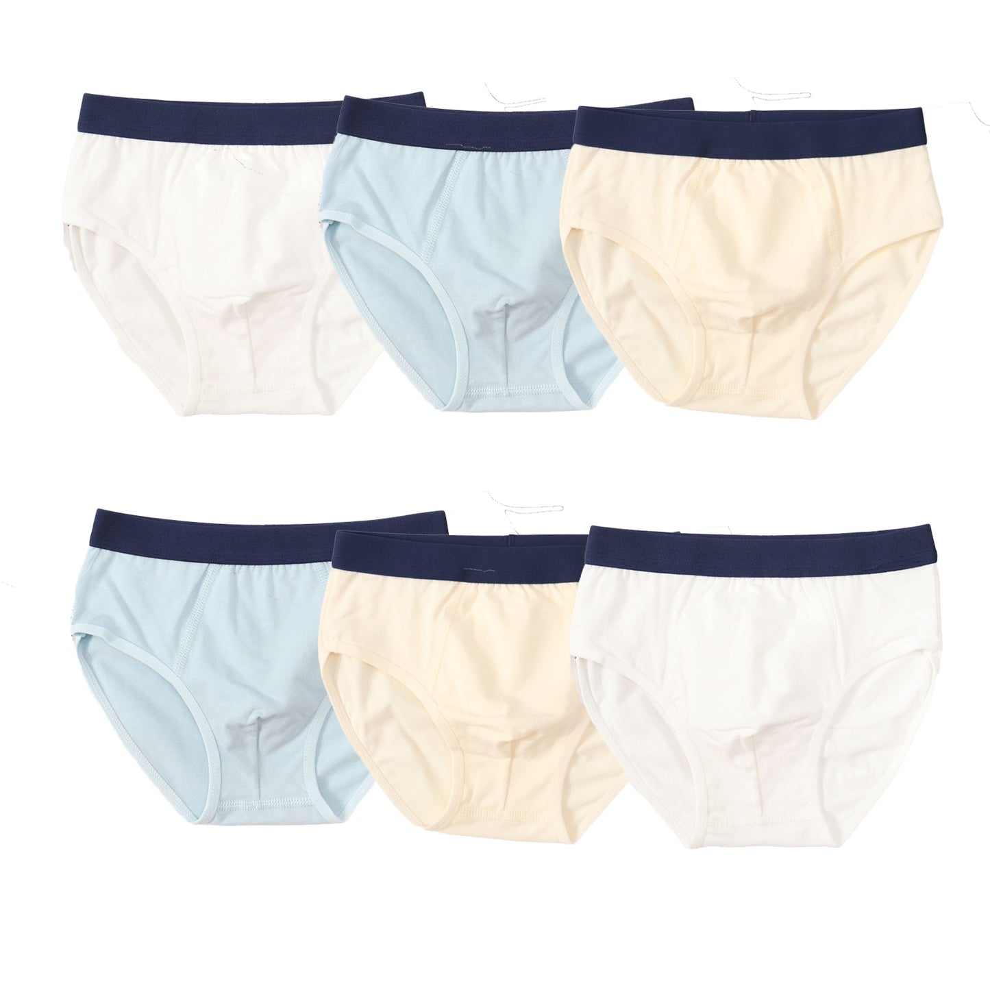 HuaAngel Boys Cotton Underwear 6 Pack Soft Breathable Kids Briefs with Stretch Waistband,3-8 Years