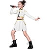 KAWELL Girls Pop Singer Costumes 3-14 Years, Toddler Halloween Cosplay Costume Kids Dance Stage Outfit Set
