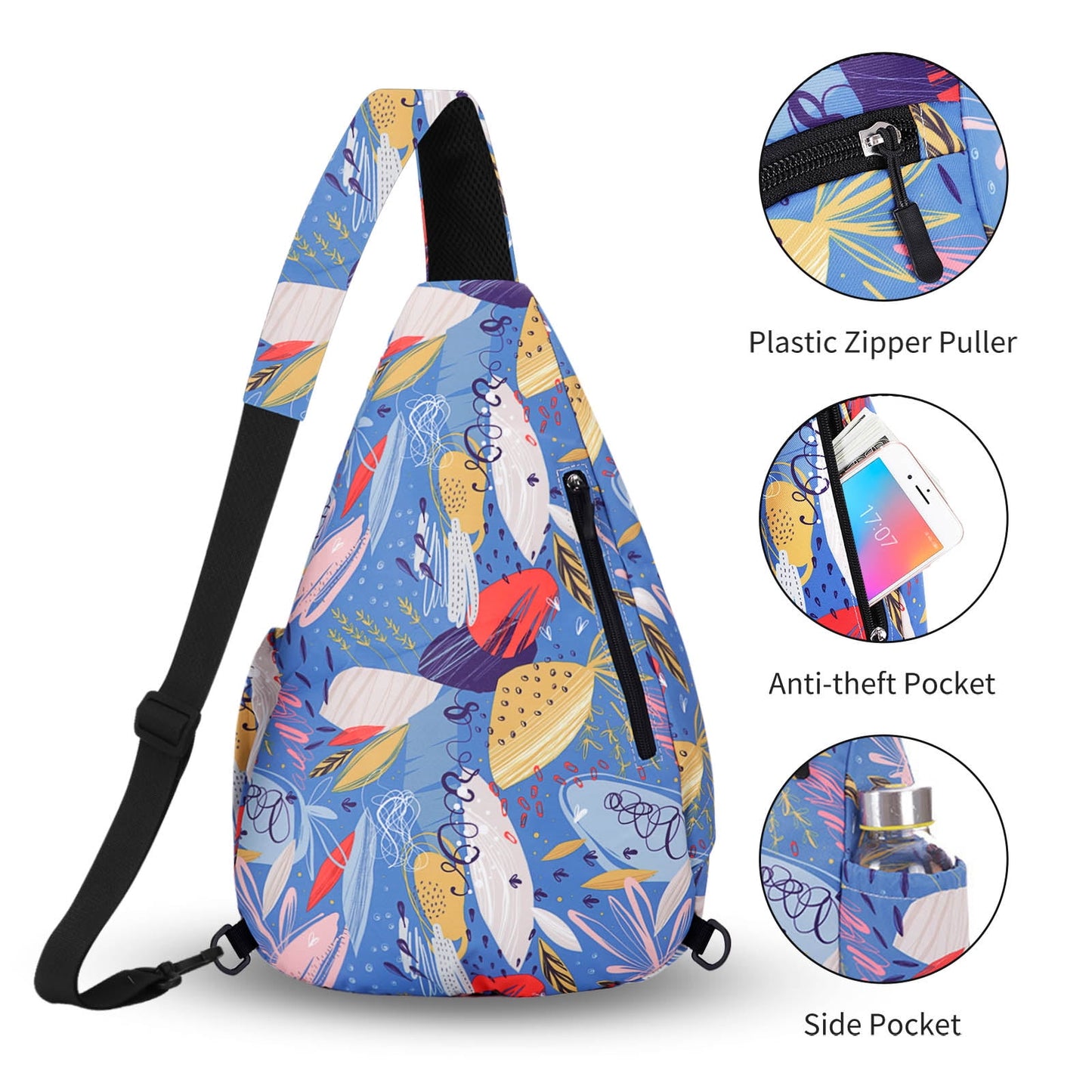 KAWELL Sling Backpack - Unisex Messenger Bag Crossbody Backpack Travel Multipurpose Daypacks for Men Women Lady