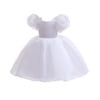 KAWELL Easter Dress for Girls Puff Sleeve Floral Dress Wedding Pageant Party Ball Gown Dresses