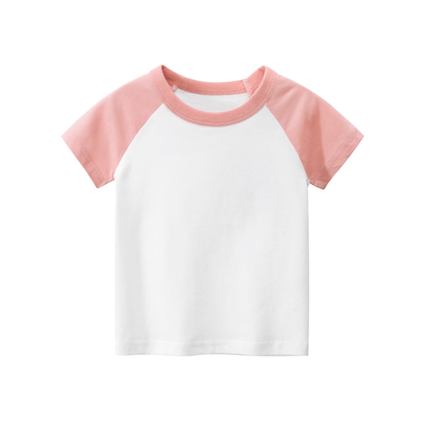 Pheans 7 Pack Unisex Infant Baby Crew Neck T-Shirt Toddler Short Sleeve Tees 100% Organic Cotton Shirts for Boys Girls 12 Months-9Years