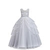 Phenas Girls Lace Bridesmaid Dress Flower Kid Wedding Ball Gown Toddler Princess Pageant Evening Dresses