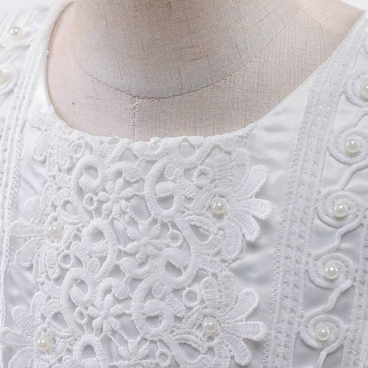 LOEL Girl Lace Dress for Kids Wedding Bridesmaid Pageant Party Formal Long Gown Princess Communion Tulle Dresses