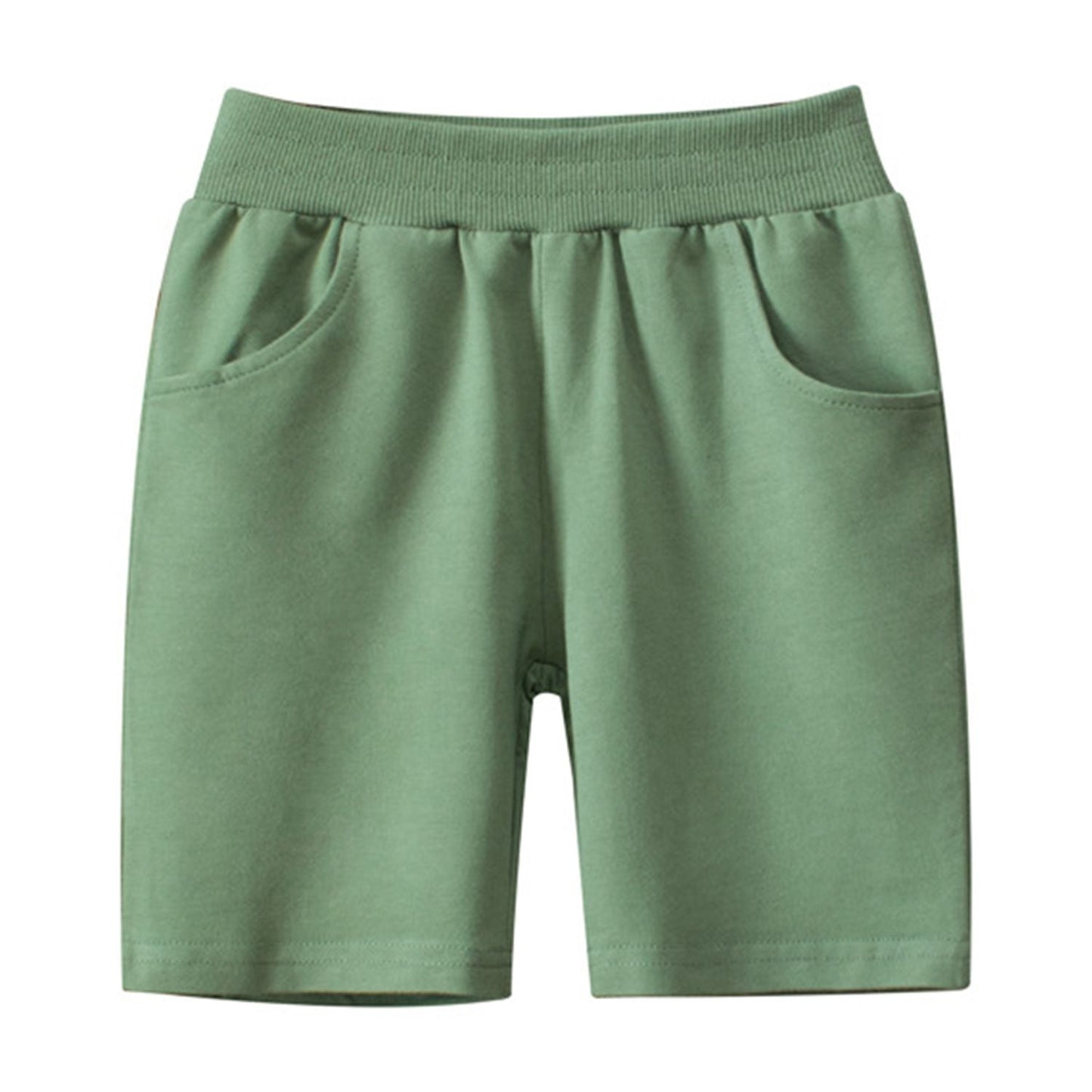 Toddler Boys 4 Pack Cotton Sport Jogger Shorts,Kids Summer Solid Active Short Pants with Pocket