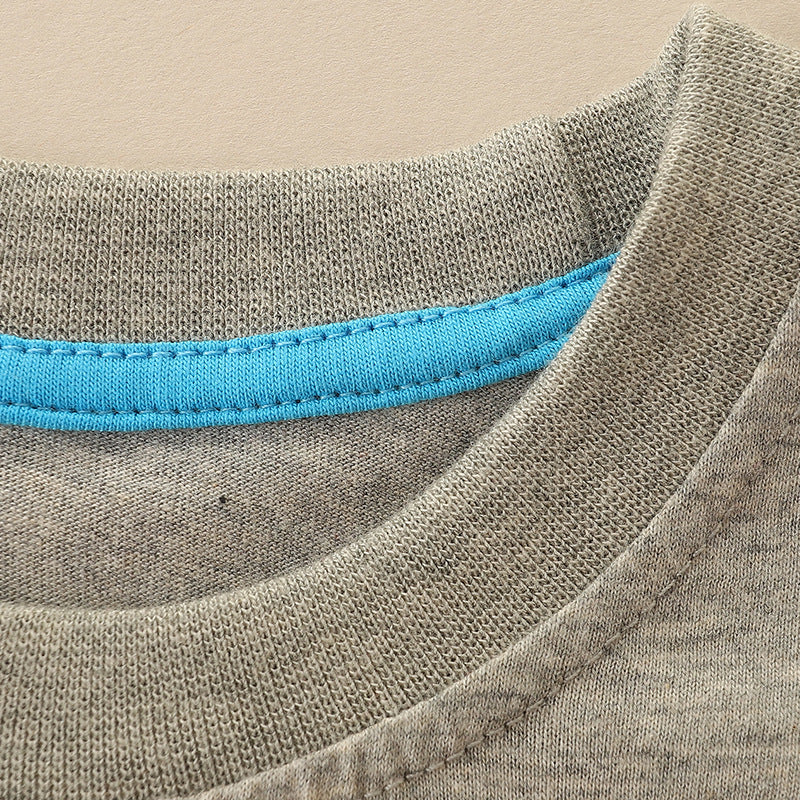 HuaAngel Boys Cotton Long Sleeve T-Shirt Crew Neck Funny Print Shirt 3 Packs Sizes 2-7