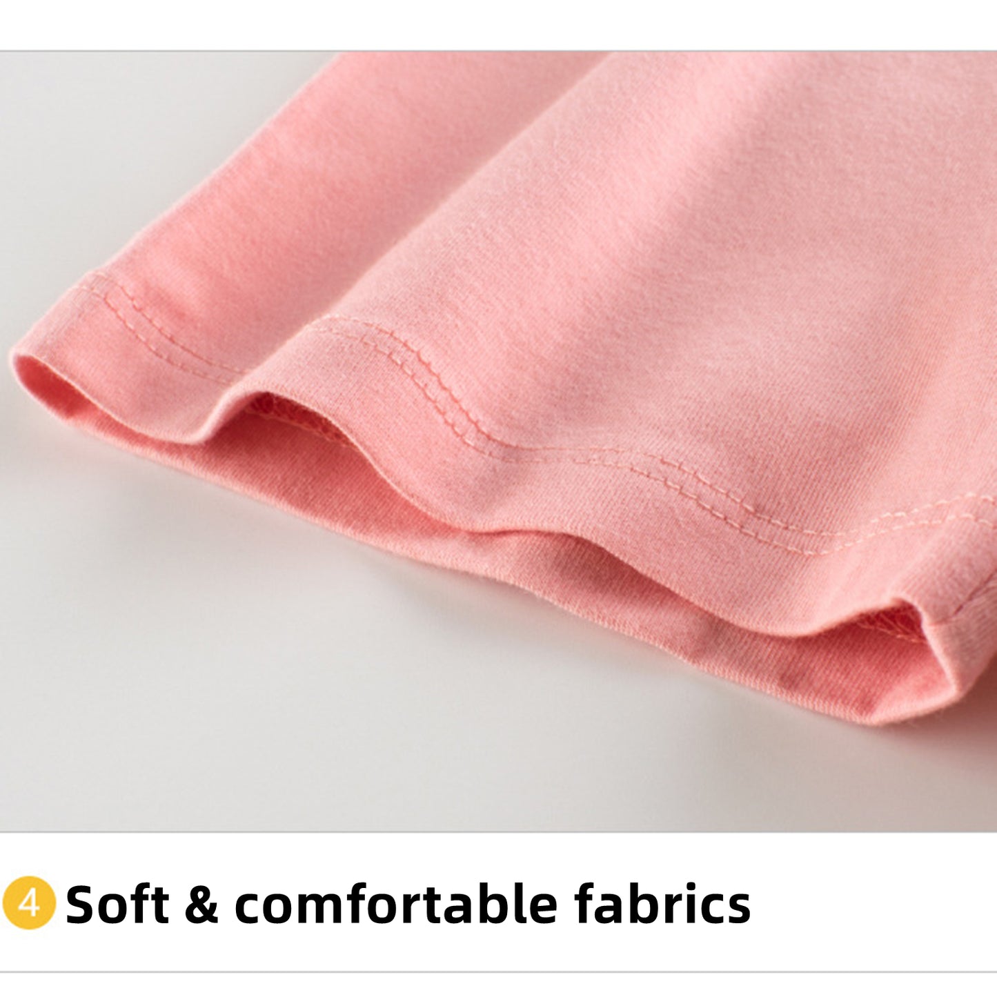 Phenas 4 Pack Cotton Toddler Girls Bike Shorts Cartwheel Shorts Under Dress Safety Shorts