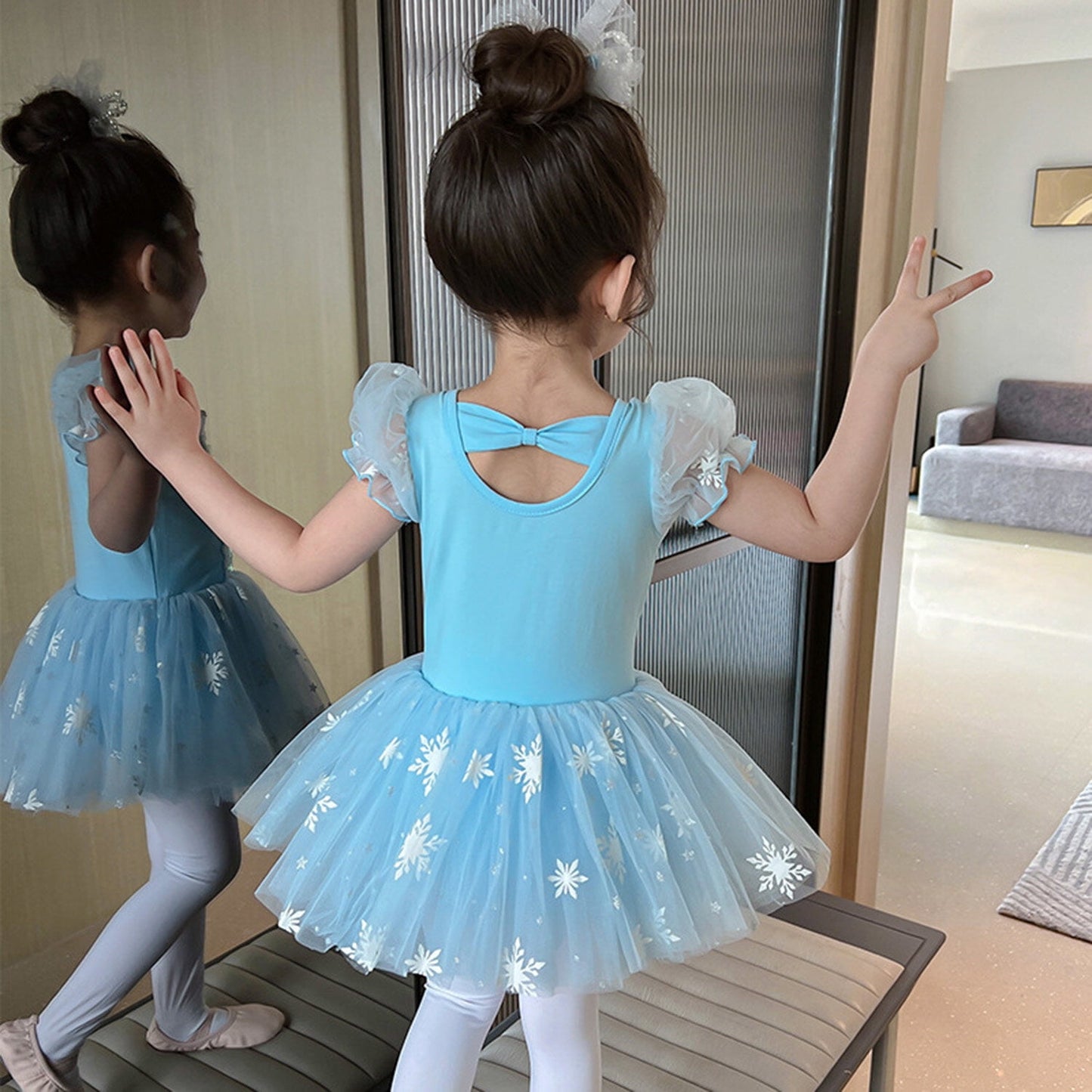Phenas Ballet Leotards Tutu Dress for Toddler Girls Ballerina Outfits Dance Costume Dancewear with Tulle Skirt