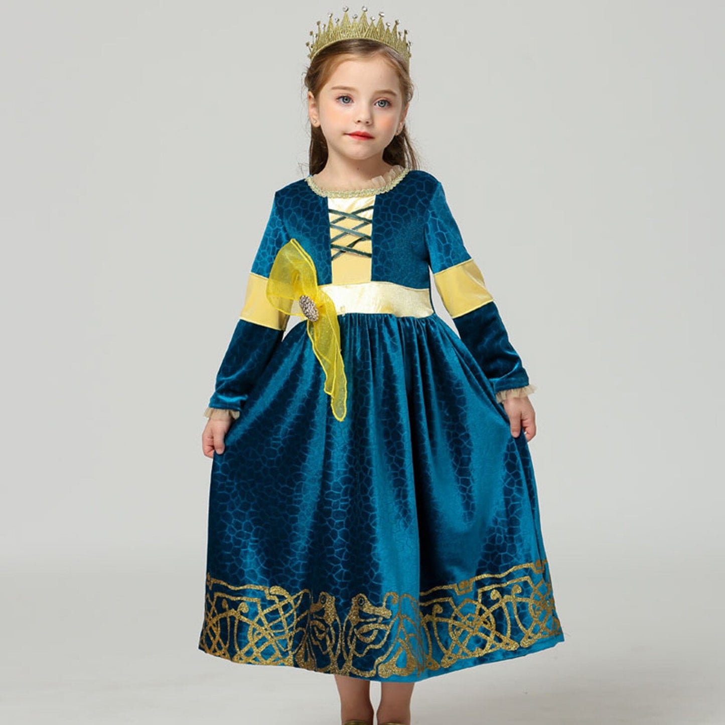KAWELL Brave Princess Merida Costume Kids Dress Up Costume Birthday Carnival Party Classic Costume