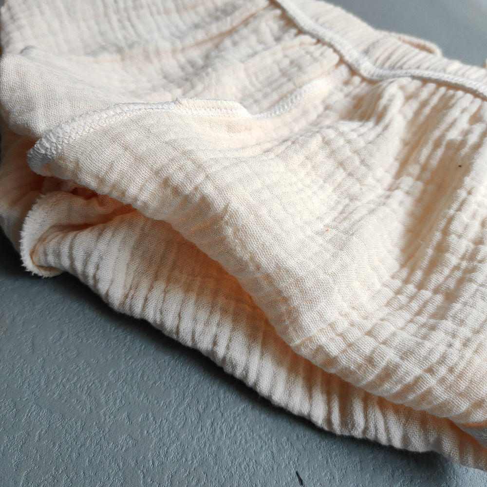 HuaAngel Boys Girls Pants Cotton Gauze Soft Breathable Beach Travel Trousers 3 Packs Size 2-7