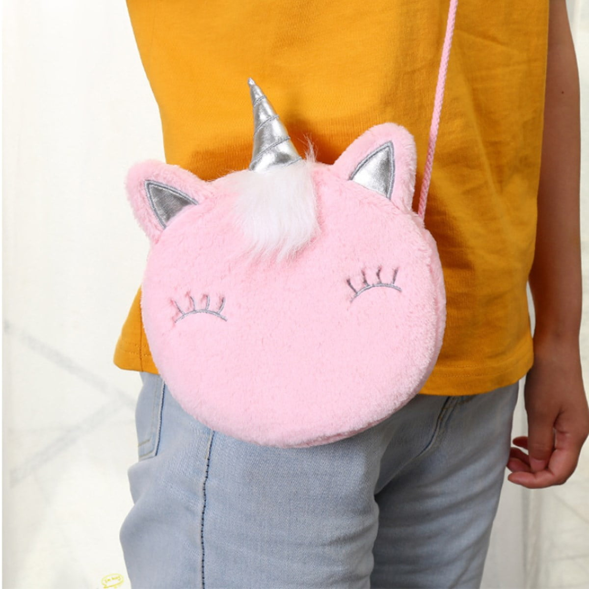 LOEL New Fashion Shoulder Bag Cute Unicorn Animals Messenger Bag Keys Coin Purse Cute Princess Mini Handbag