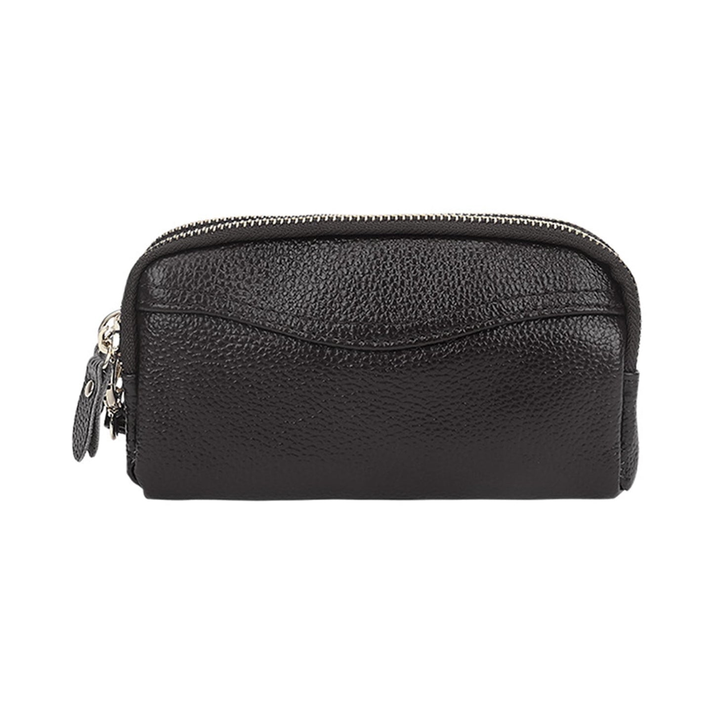 HAWEE Cellphone Wallet for Women Genuine Leather Clutch Purse Large Capacity Double Zipper Wristlet Wallet for Ladies