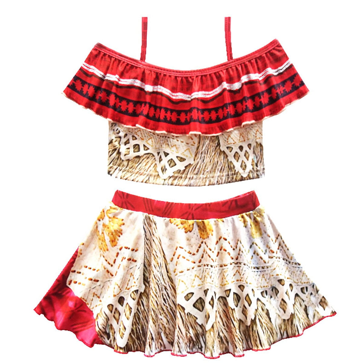HAWEE Girls Princess Moana Swimwear Adventure Bathing Suit Tankini Moana Swimsuit 2 Pieces