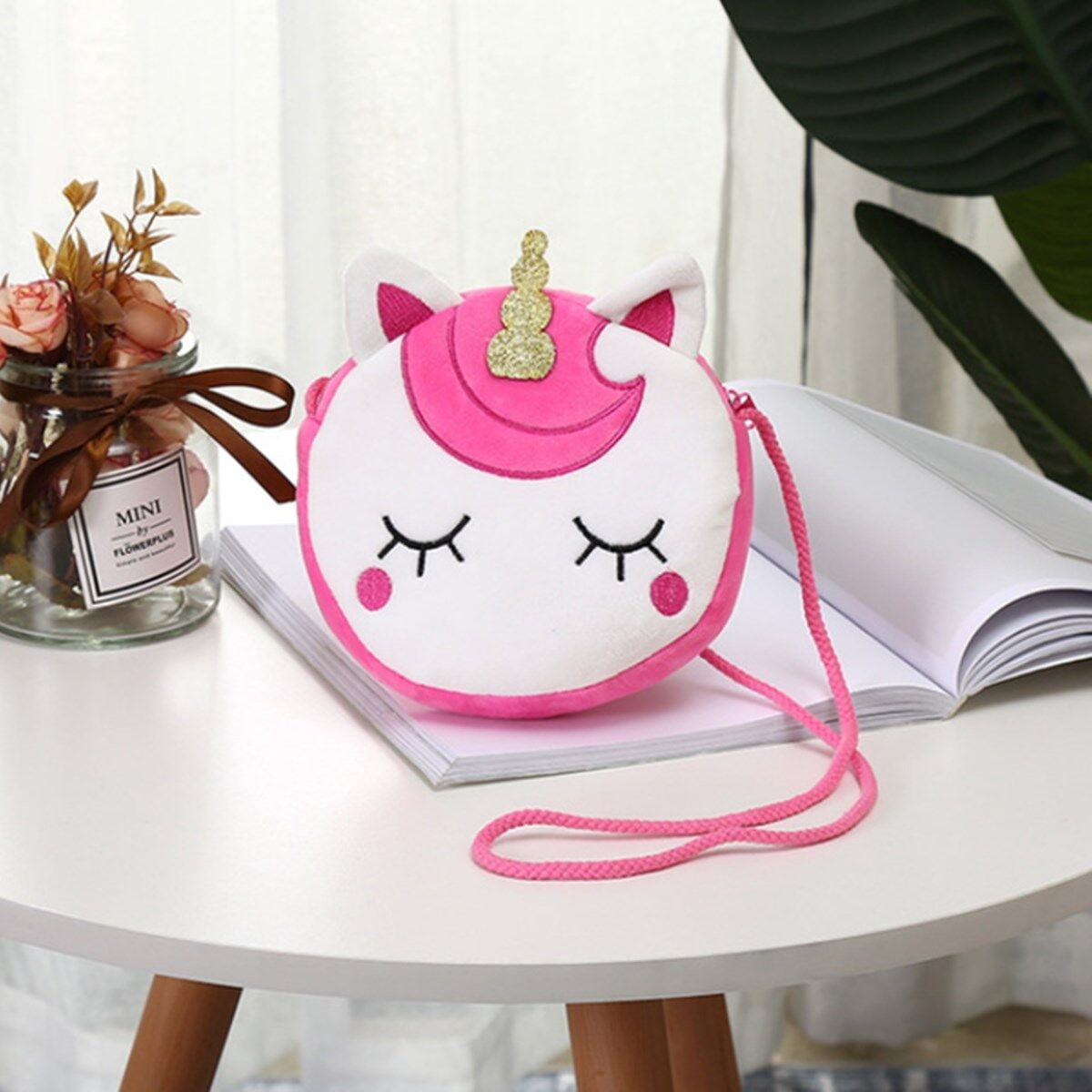 LOEL New Fashion Shoulder Bag Cute Unicorn Animals Messenger Bag Keys Coin Purse Cute Princess Mini Handbag