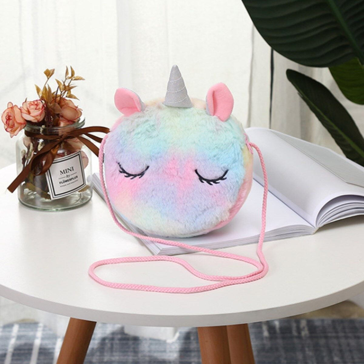 LOEL New Fashion Shoulder Bag Cute Unicorn Animals Messenger Bag Keys Coin Purse Cute Princess Mini Handbag