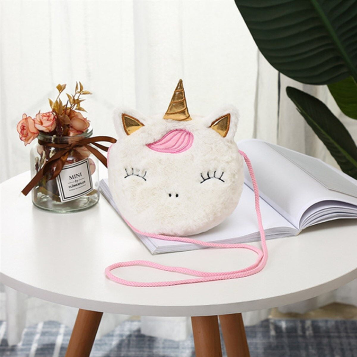 LOEL New Fashion Shoulder Bag Cute Unicorn Animals Messenger Bag Keys Coin Purse Cute Princess Mini Handbag