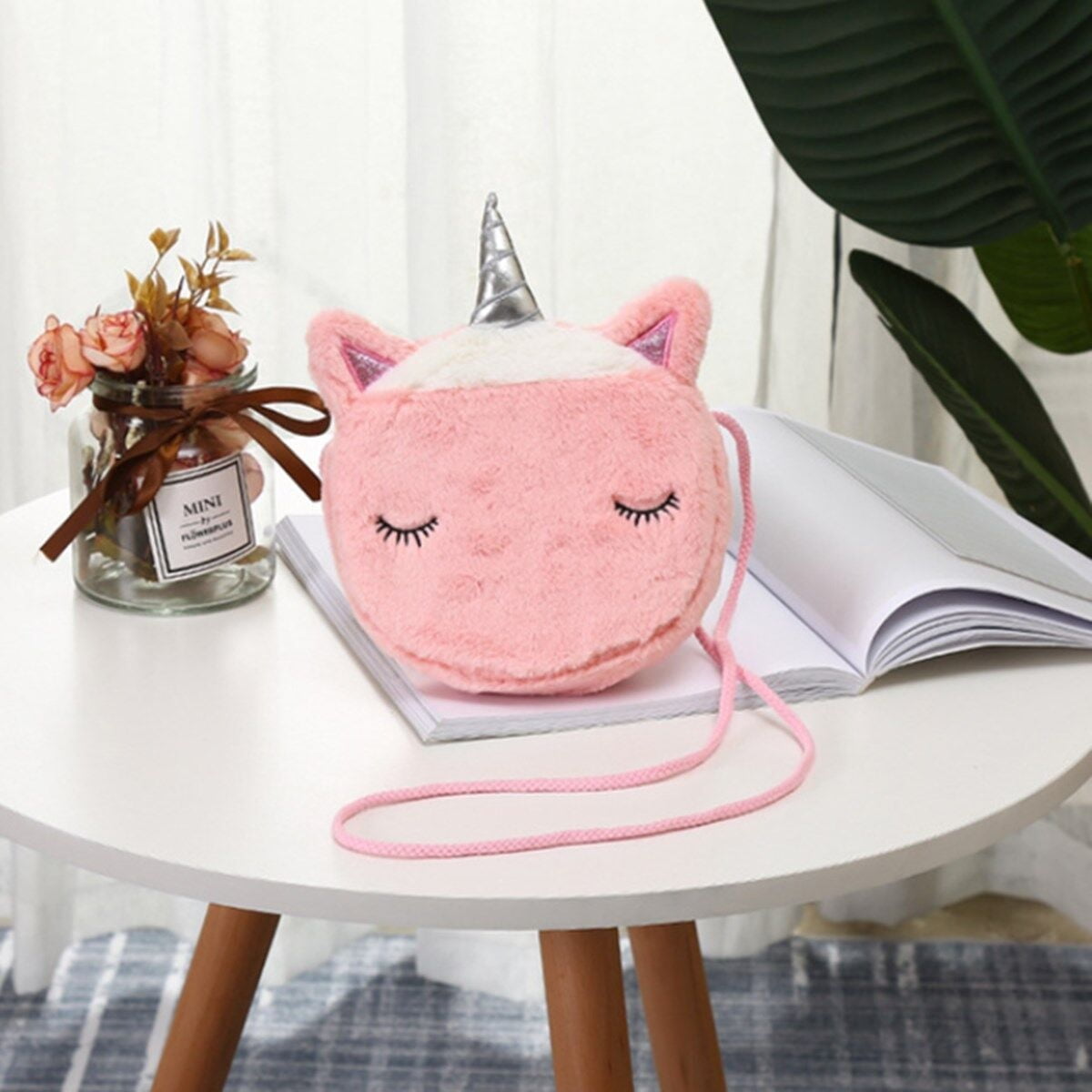 LOEL New Fashion Shoulder Bag Cute Unicorn Animals Messenger Bag Keys Coin Purse Cute Princess Mini Handbag