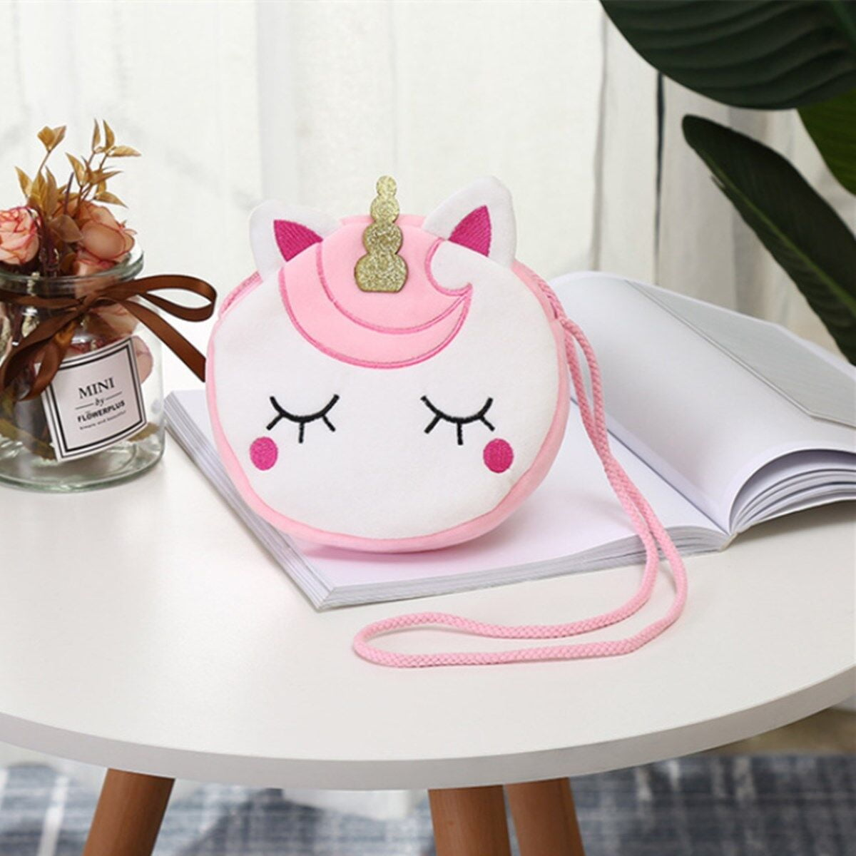 LOEL New Fashion Shoulder Bag Cute Unicorn Animals Messenger Bag Keys Coin Purse Cute Princess Mini Handbag