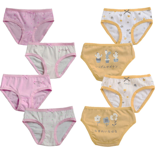 HuaAngel Girls Underwear Cotton Breathable Comfortable Soft Panties 8 Pack Size 2-10