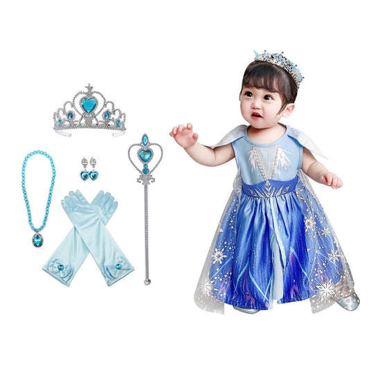 KAWELL Fancy-Dress Costumes for Girls Halloween with Accessories for Toddlers