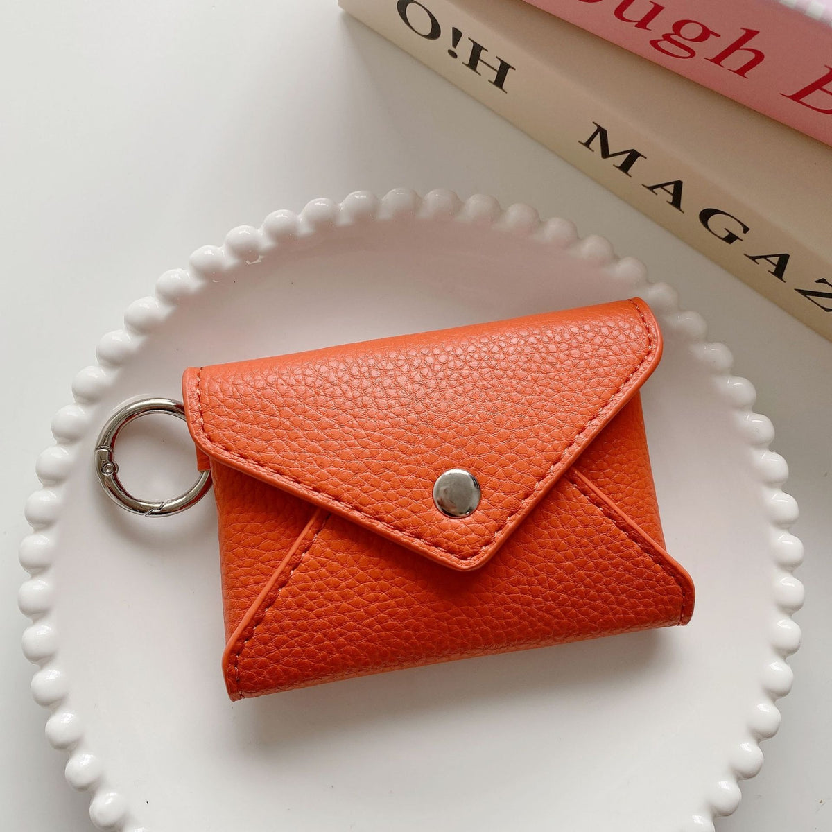 LOEL Mini Envelope Card Holder Wallet for Women