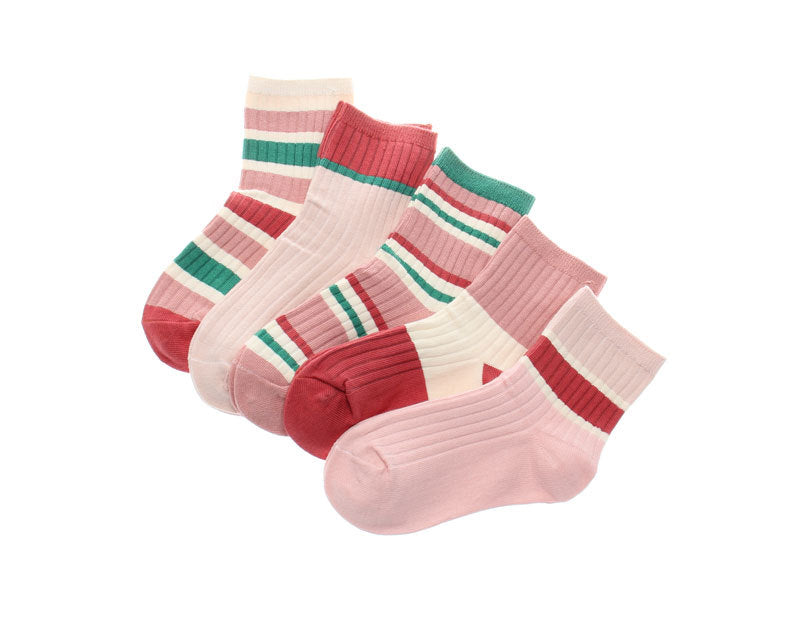 HuaAngel Boys Girls Socks 10 Pairs Long Socks Cotton Sports Socks 3-15Years