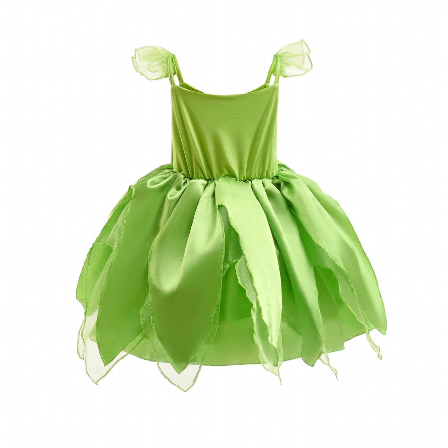 KAWELL Princess Green Costume for Girls Halloween Dress up Birthday Party Outfit