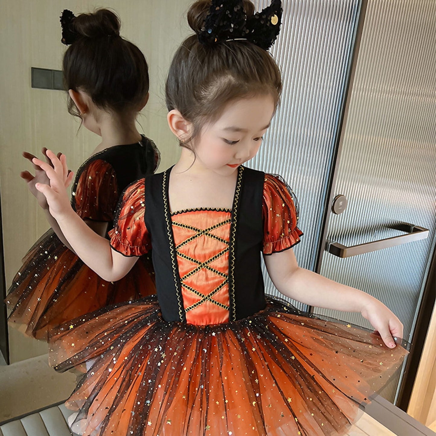 Phenas Ballet Leotards Tutu Dress for Toddler Girls Ballerina Outfits Dance Costume Dancewear with Tulle Skirt