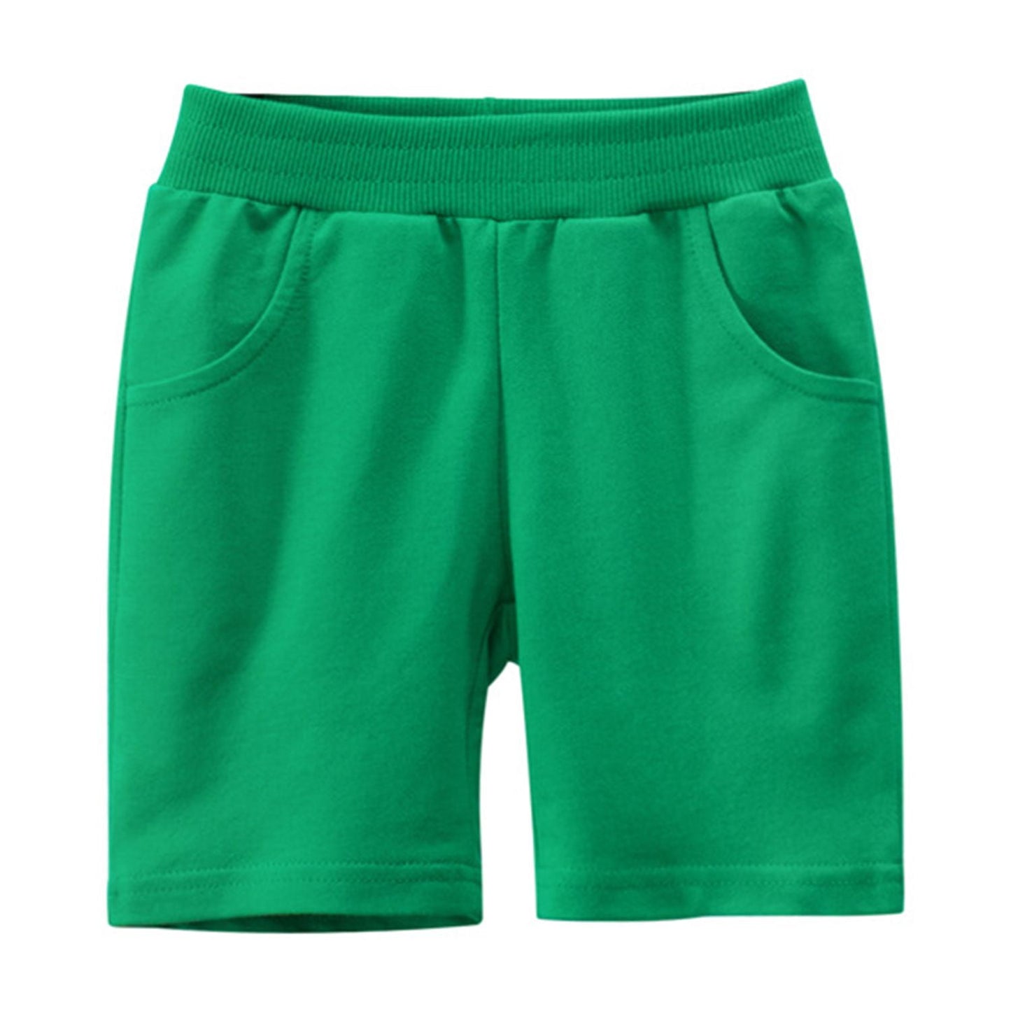Toddler Boys 4 Pack Cotton Sport Jogger Shorts,Kids Summer Solid Active Short Pants with Pocket