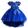 Phenas Flower Girl Lace Bridesmaid Dress High-Low Kids Wedding Party Birthday Sequin Tulle Dresses