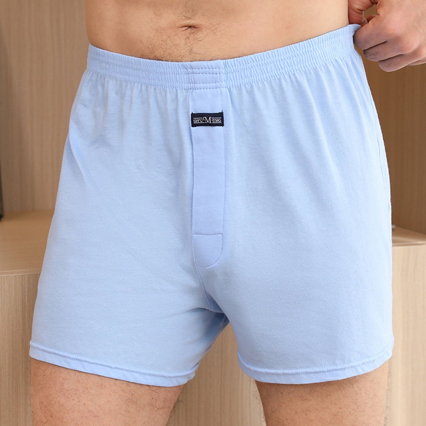 Phenas Men’s Underwear Boxer Soft Cotton Knit Mens Boxer Shorts Underwear Men Pack of 4