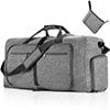 Phenas 115L/85L/65L Large Duffle Bag, Foldable Travel Gym Bag with Shoe Compartment, Lightweight Water Repellent Tear Resistant for Camping, Weekender, Overnight Travel