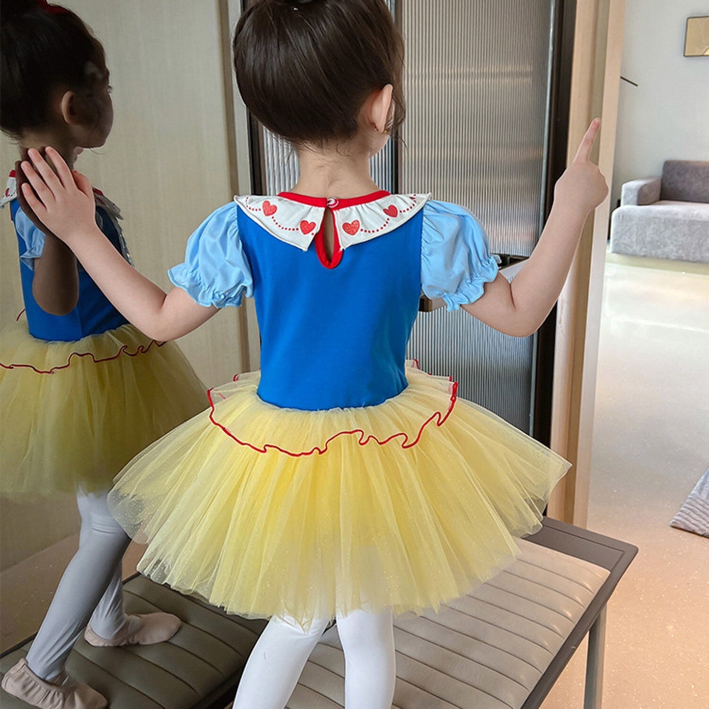 Phenas Ballet Leotards Tutu Dress for Toddler Girls Ballerina Outfits Dance Costume Dancewear with Tulle Skirt