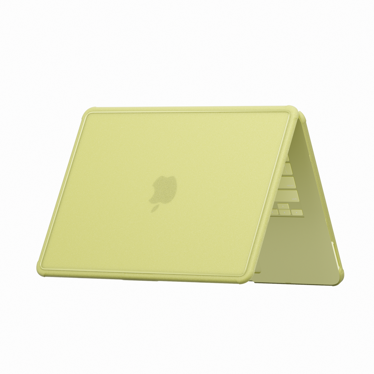 Glitter Bordered hard shell case for MacBook Neo 13-inch (2026, A3404) in Tangerine - view 5