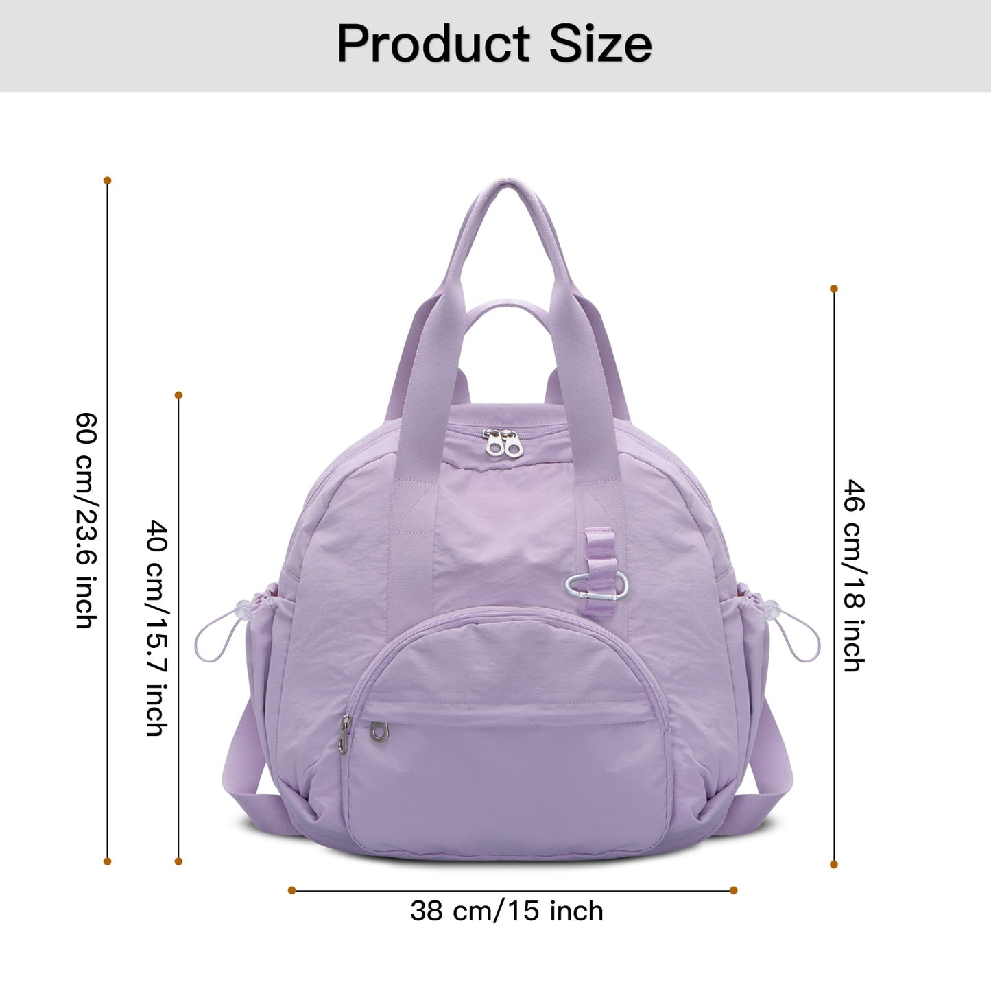 URSOFINE 2-in-1 Recycled Nylon Convertible Backpack Tote Purse for Women, Water-Resistant Handbag with Wet Pocket, Lightweight Foldable Daypack for Commute, College, Gym, and Weekend Travel