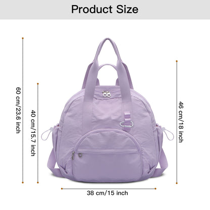 URSOFINE 2-in-1 Recycled Nylon Convertible Backpack Tote Purse for Women, Water-Resistant Handbag with Wet Pocket, Lightweight Foldable Daypack for Commute, College, Gym, and Weekend Travel