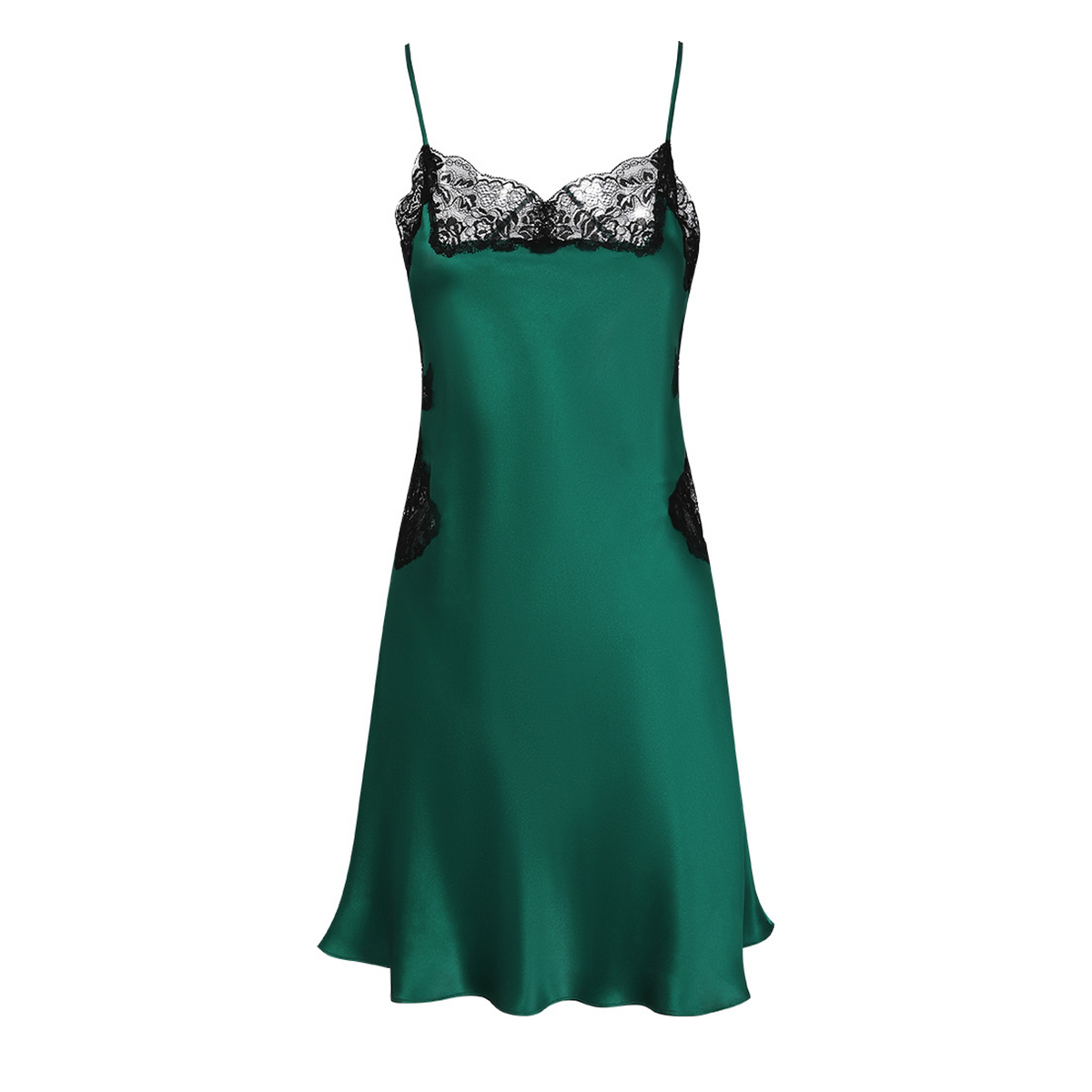 100% Mulberry Silk Backless Slip Nightgown for Women - Adjustable Straps Mini Slip - main image