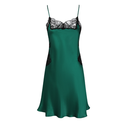 100% Mulberry Silk Backless Slip Nightgown for Women - Adjustable Straps Mini Slip - main image