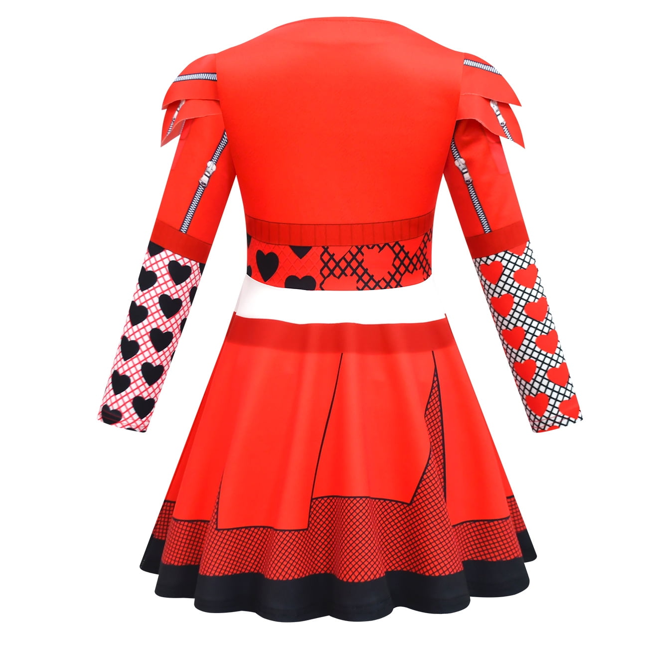 KAWELL Rise of Red Costume for Girls Zipper Jacket and Pants Red Halloween Dress Up 4-12 Years