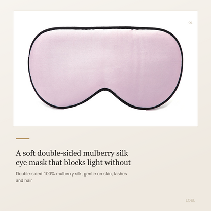 100% Mulberry Silk Sleep Mask for Women - Double-Sided Silk Eye Mask with Adjustable Band - selling point 1