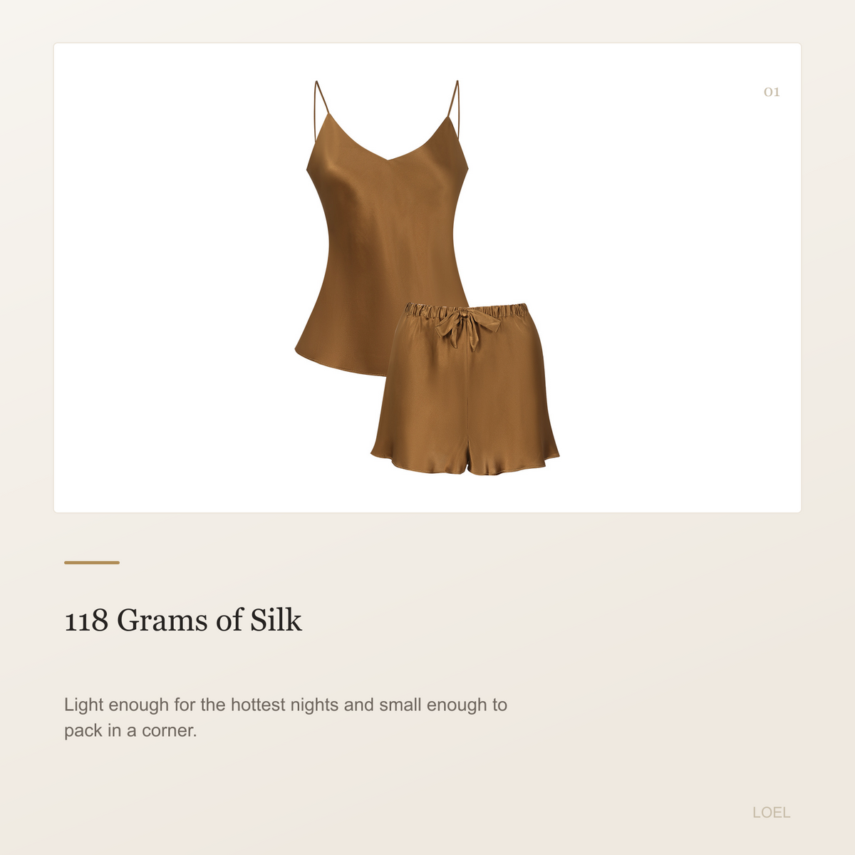 100% Mulberry Silk Cami and Shorts Set for Women - Summer Two-Piece Sleepwear - selling point 1