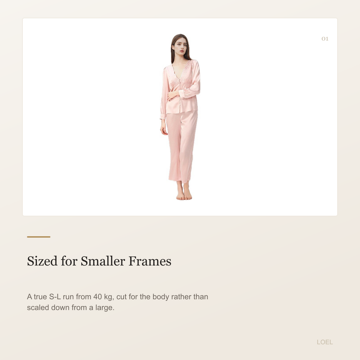 19 Momme 100% Mulberry Silk Pajama Set for Women - Long Sleeve Two-Piece, Sizes S-L - selling point 1