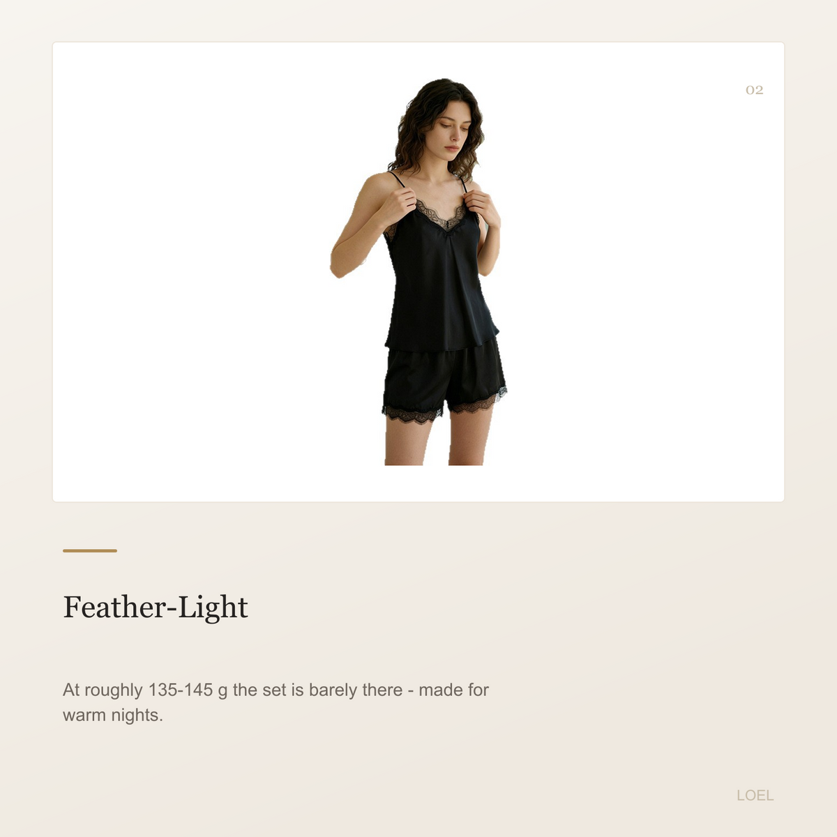 100% Mulberry Silk Cami and Shorts Set for Women - Lace-Trim French Sleepwear - selling point 2