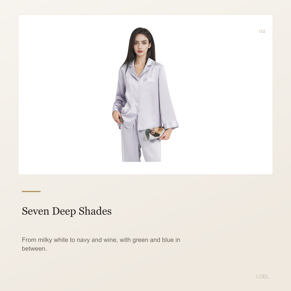19 Momme 100% Mulberry Silk Pajama Set for Women - Long Sleeve Spring-Autumn Loungewear - selling point 2