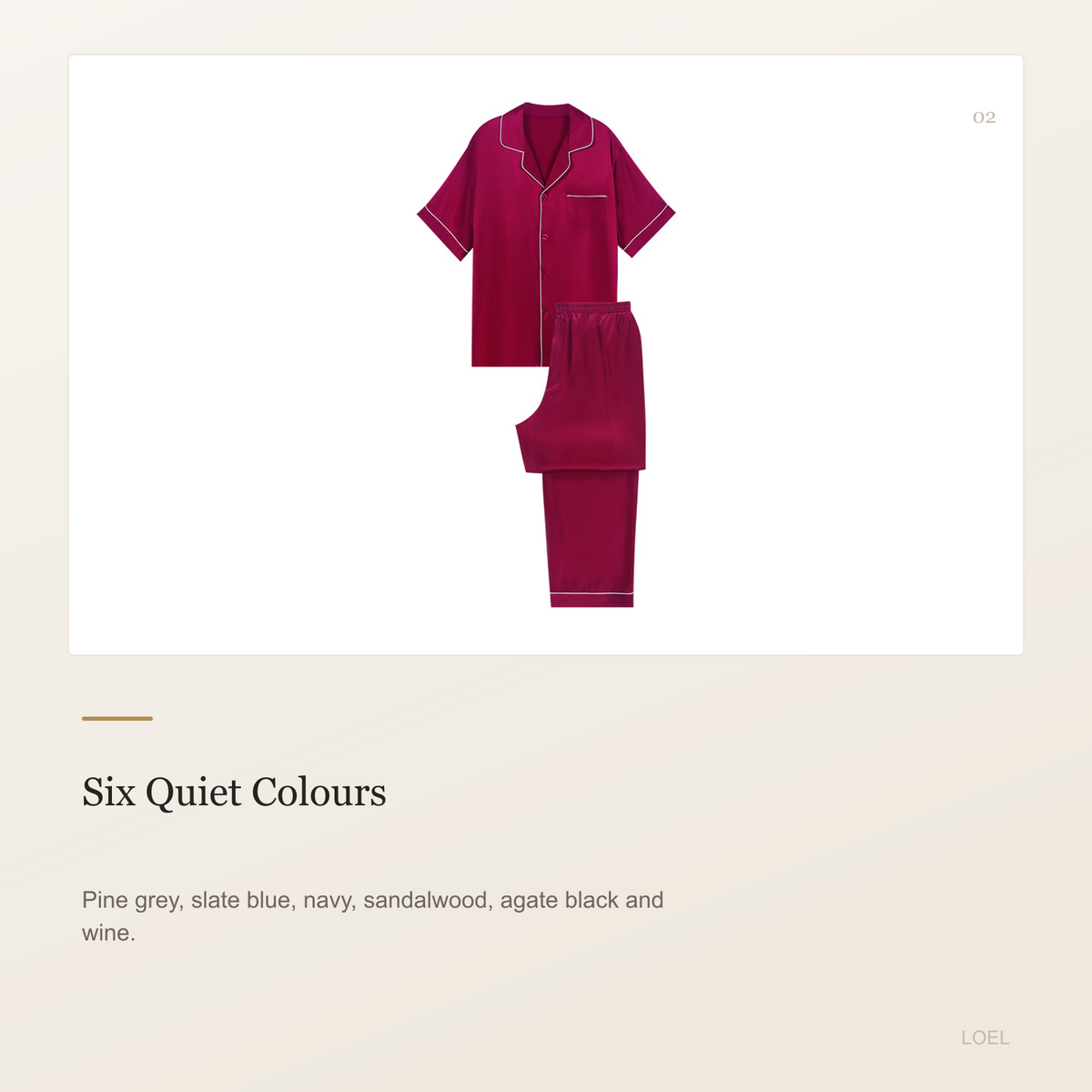 100% Mulberry Silk Short Sleeve and Long Pants Pajama Set for Men - Summer Sleepwear - selling point 2